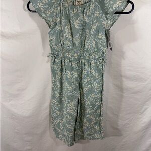OshKosh B'gosh Green Floral Toddler Jumpsuit 3T